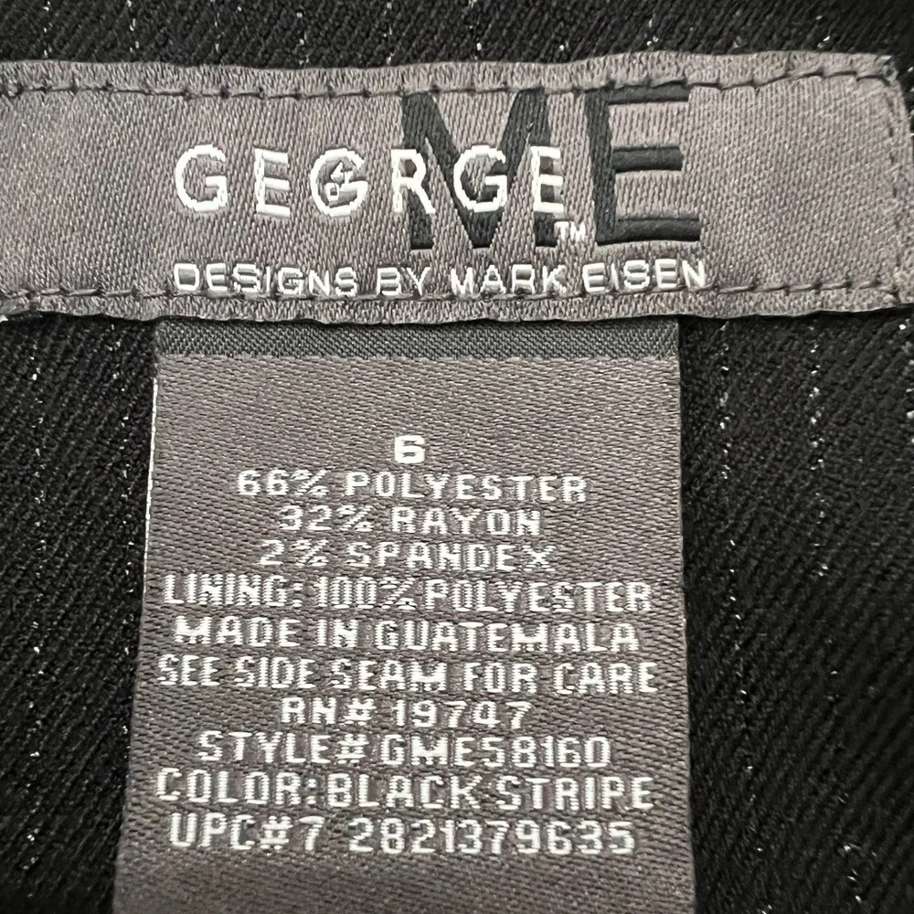 George Me Black Pin Stripe Blazer 6
